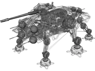 Star Wars AT-TE Walker 3D Model preview