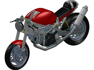 Ducati Monster 3D Model preview