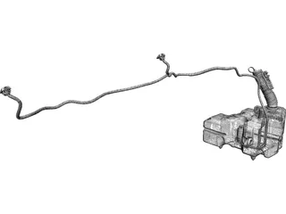 Fiat Ducato Windscreen Washer 3D Model preview