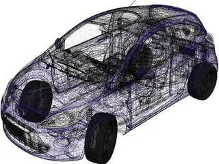 Ford Ka (2014) 3D Model preview