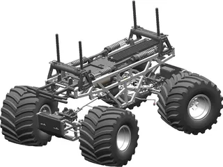 Tamiya TXT-1 RC 1/10 Monster Truck 3D Model preview