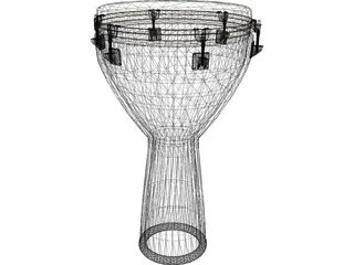 Djembe Remo 3D Model preview