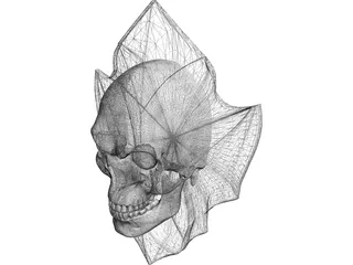 Skull Logo 3D Model preview