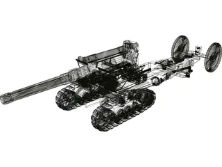 B-4 wz.1931 kal.203mm 3D Model preview