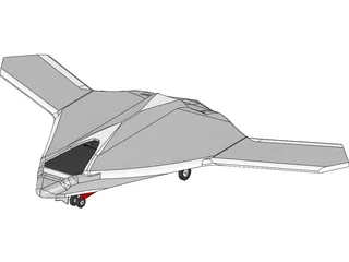 X-47B Unmanned Drone 3D Model preview
