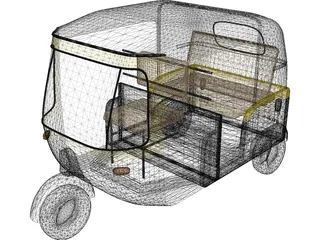 India City Car 3D Model preview