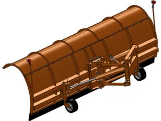 Snow Plower 3D Model preview