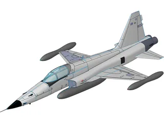 Northrop F-5E Tiger 2 3D Model preview