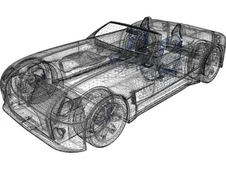 Ford Shelby Cobra (2004) 3D Model preview