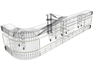 Table Reception 3D Model preview