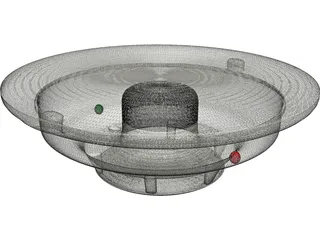 Fire Detector 3D Model preview