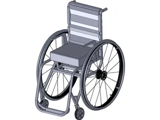 Wheel Chair 3D Model preview
