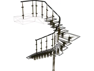 Stairs 3D Model preview