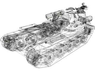 SU-101 UralMash Russian WW2 Tank 3D Model preview