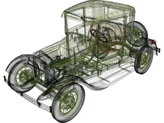 Ford Model A (1939) 3D Model preview