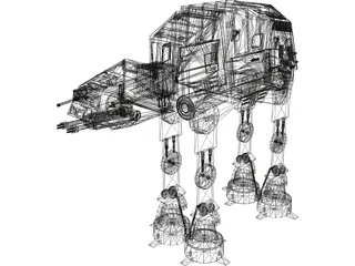 Star Wars Imperial Walker (AT-AT) 3D Model preview