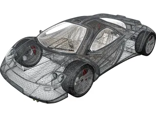Nimble Car Concept 3D Model preview