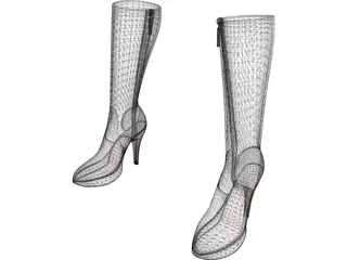 Woman Shoes 3D Model preview