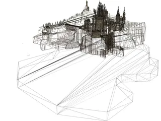 Hogwarts School of Witchcraft and Wizardry 3D Model preview