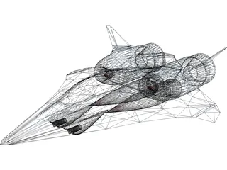 Aliens Spaceship 3D Model preview