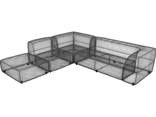 Daisy Sofa 3D Model preview