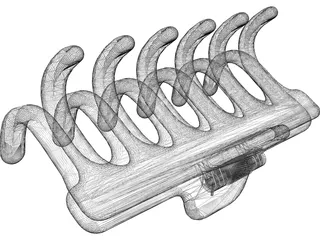Hairclip 3D Model preview