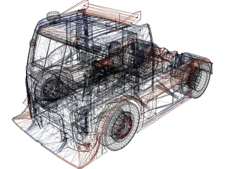 Ford Cargo Territorio Motorsport 3D Model preview