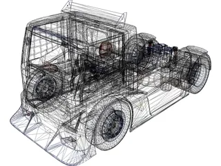 Iveco Stralis Dakarmotors 3D Model preview