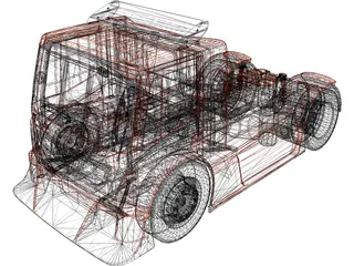 Iveco Stralis Scuderia Iveco 3D Model preview