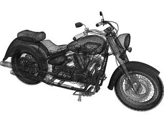 Yamaha XV1600A 3D Model preview