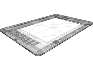 Apple Wireless Keyboard 3D Model preview