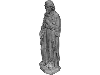 St. Joseph Statue 3D Model preview