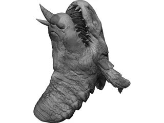 Dragon Head 3D Model preview