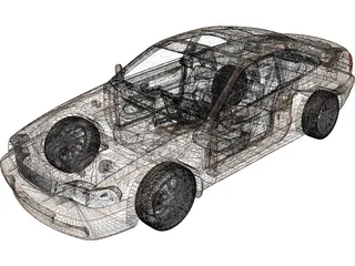 Volvo C70 Coupe 3D Model preview