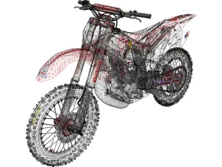 Honda CR 250 3D Model preview