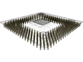 AMD Athlon XP 2100+ Processor 3D Model preview