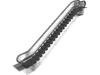 Escalator 3D Model preview