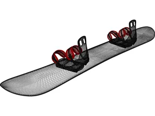 Snowboard 3D Model preview