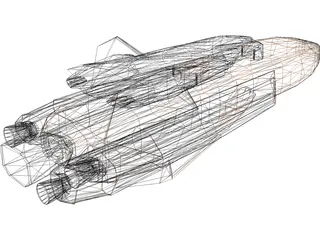 Shuttle 3D Model preview