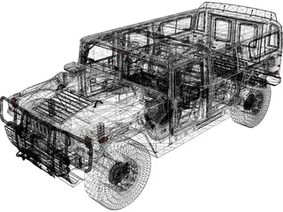 Hummer H1 Alpha 3D Model preview