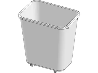 Trash Can 3D Model preview