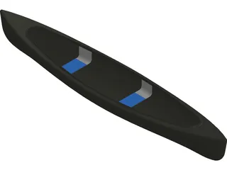 Canoe 3D Model preview