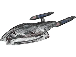 Nova Class Star Ship 3D Model preview