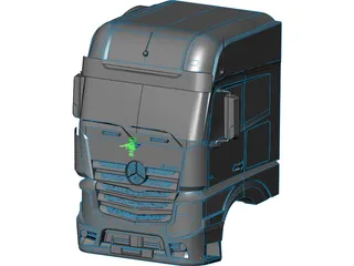 Mercedes-Benz Actros Cabin (2012) 3D Model preview