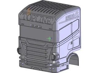 Scania Topline Cabin 3D Model preview