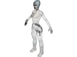 Maya from Borderlands 2 3D Model preview