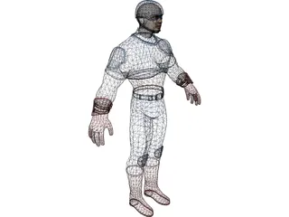 Captain America of the Avengers 3D Model preview