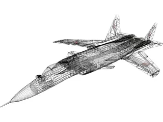 Sukhoi Su-47 Berkut 3D Model preview