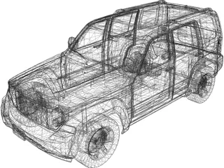 Jeep Liberty (2010) 3D Model preview