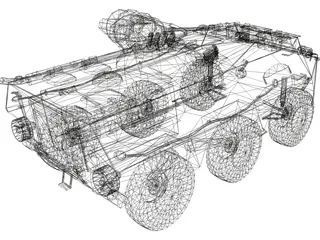 APC-WZ55-Type 92 Modern Chinese 3D Model preview